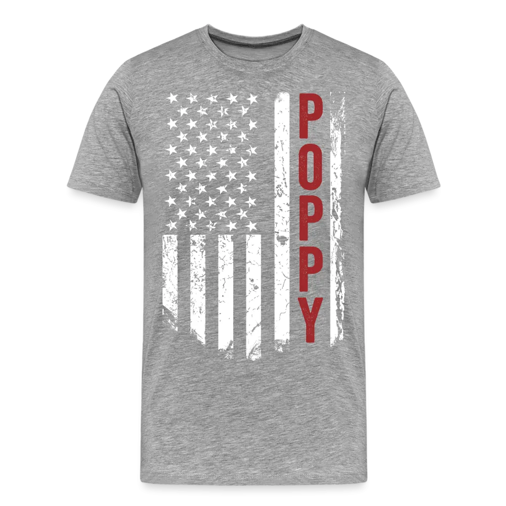 American Poppy Men's Premium T-Shirt (CK1866)