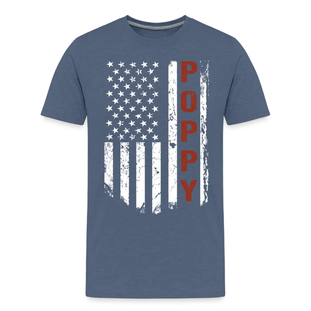 American Poppy Men's Premium T-Shirt (CK1866)