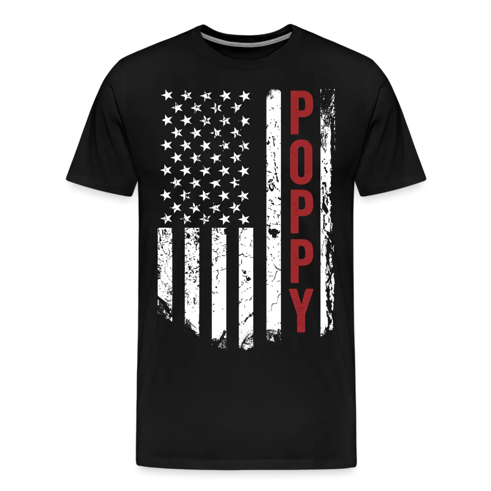 American Poppy Men's Premium T-Shirt (CK1866)