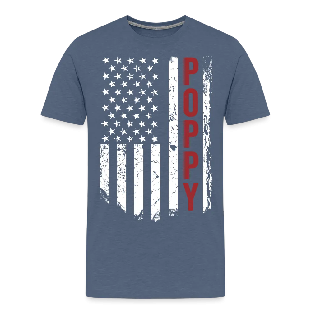 American Poppy Men's Premium T-Shirt (CK1866)
