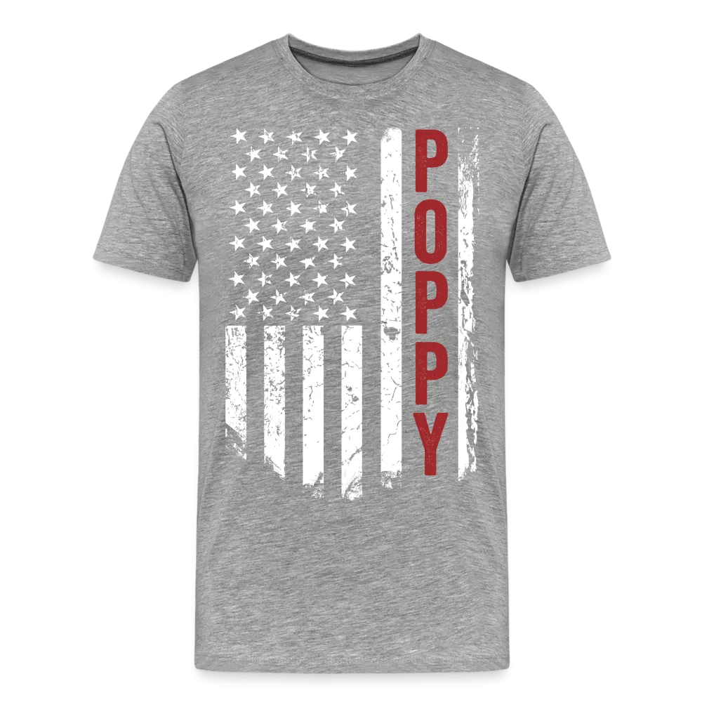 American Poppy Men's Premium T-Shirt (CK1866)