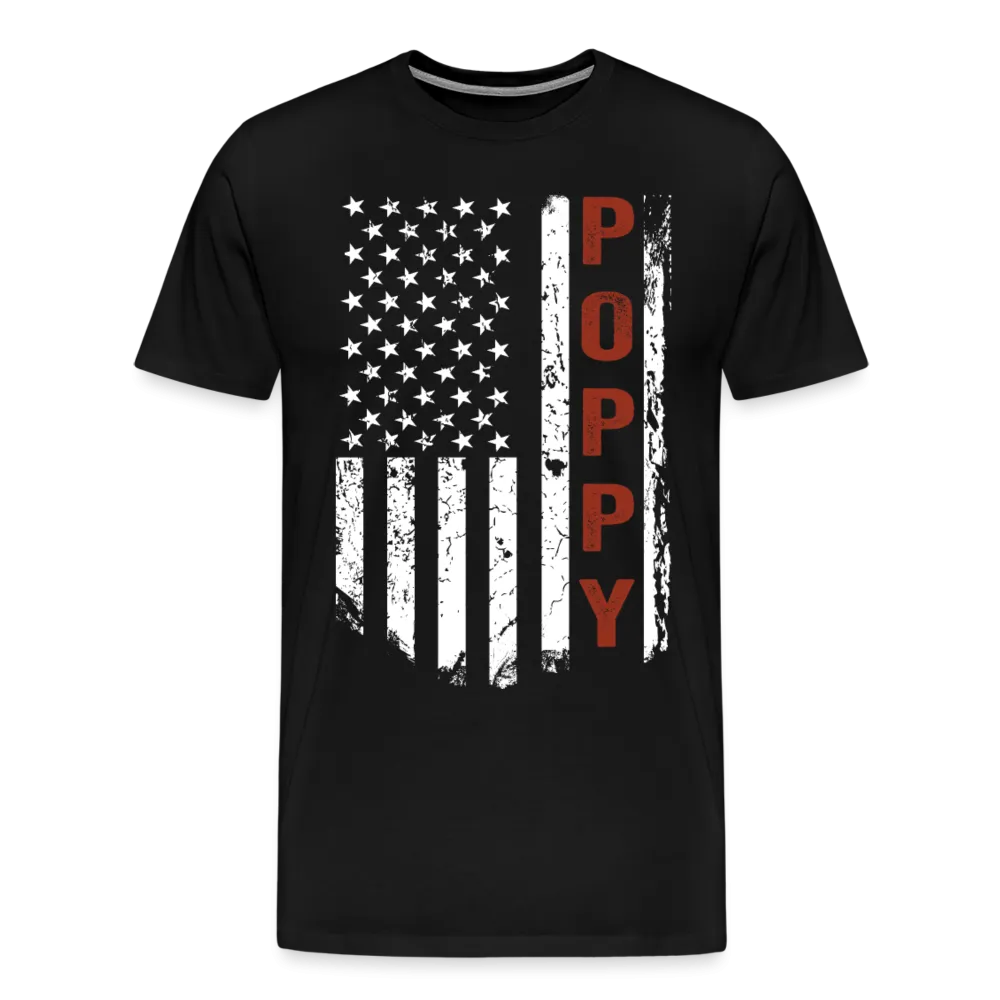 American Poppy Men's Premium T-Shirt (CK1866)