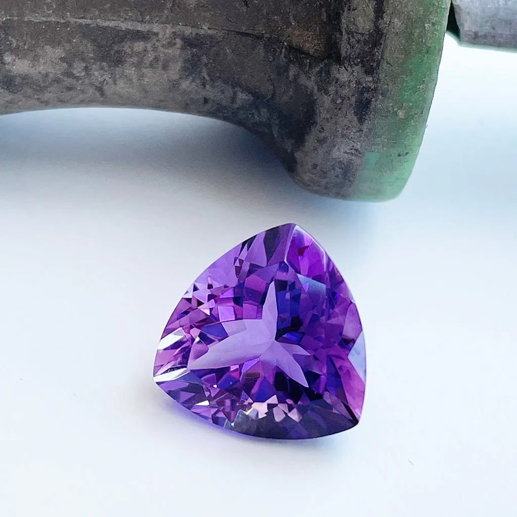 Amethyst - Purple Trilliant Cut - 8.79ct