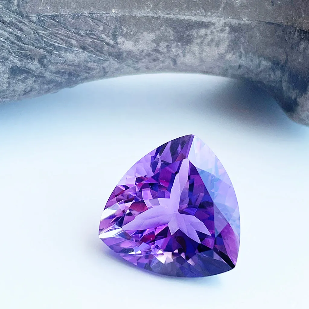 Amethyst - Purple Trilliant Cut - 8.79ct
