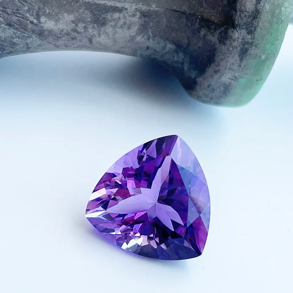 Amethyst - Purple Trilliant Cut - 8.79ct