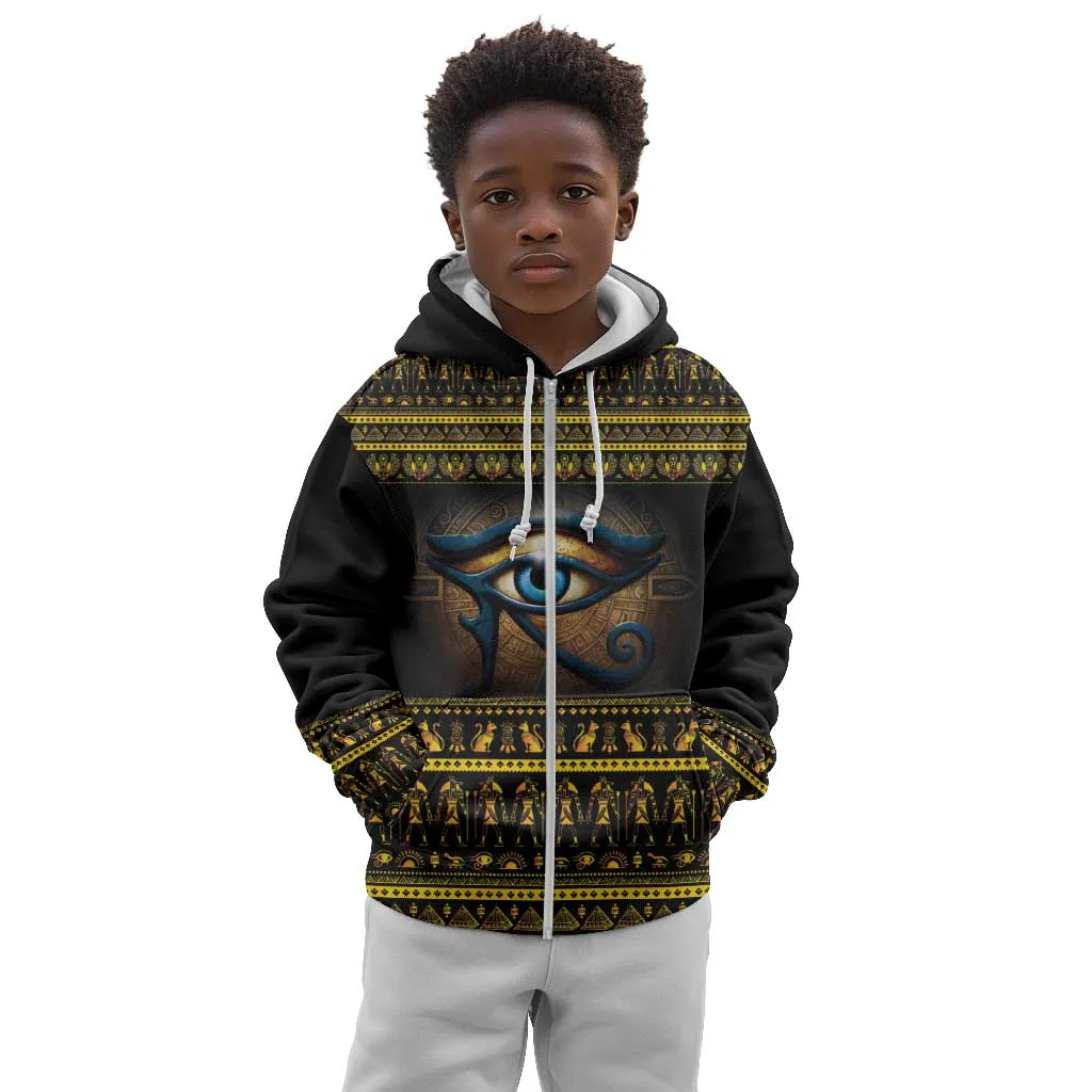 Ancient Egypt Eye Of Ra Kid Hoodie Sun To The Egyptians LT14