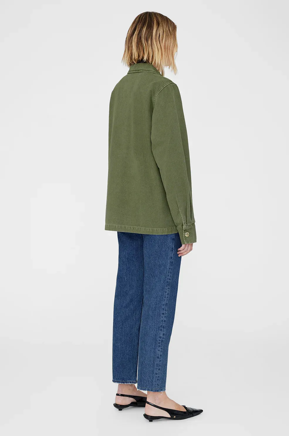 Anine Bing Corey Jacket in Army Green