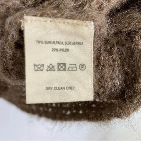 ANTHROPOLOGIE Alpaca Chunky Knit Turtleneck S