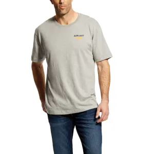 ARIAT Men's Rebar Cotton Strong Logo T-Shirt - Heather Grey