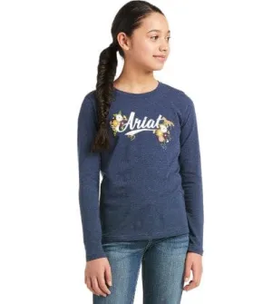 Ariat Top Girls Long Sleeve Flora Fauna
