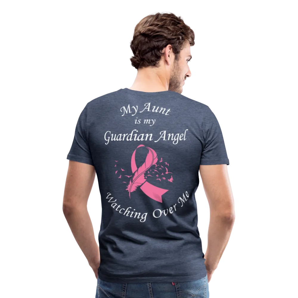 Aunt Guardian Angel Breast Cancer Men's Premium T-Shirt