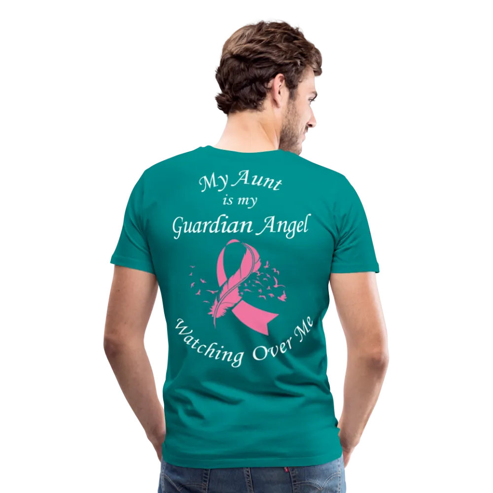 Aunt Guardian Angel Breast Cancer Men's Premium T-Shirt