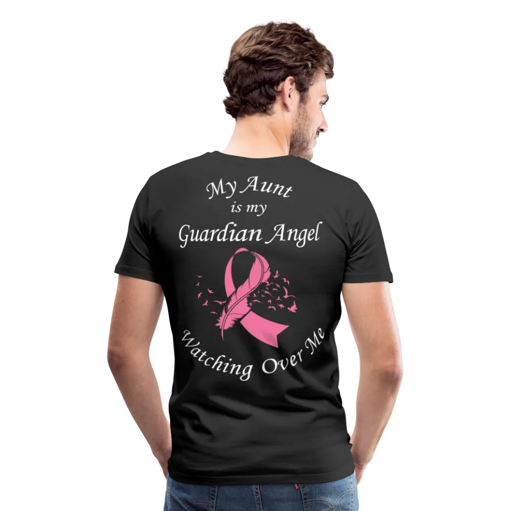 Aunt Guardian Angel Breast Cancer Men's Premium T-Shirt