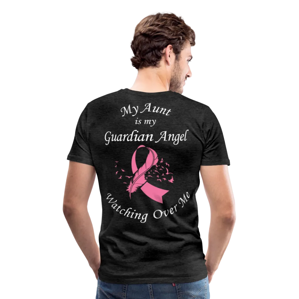 Aunt Guardian Angel Breast Cancer Men's Premium T-Shirt