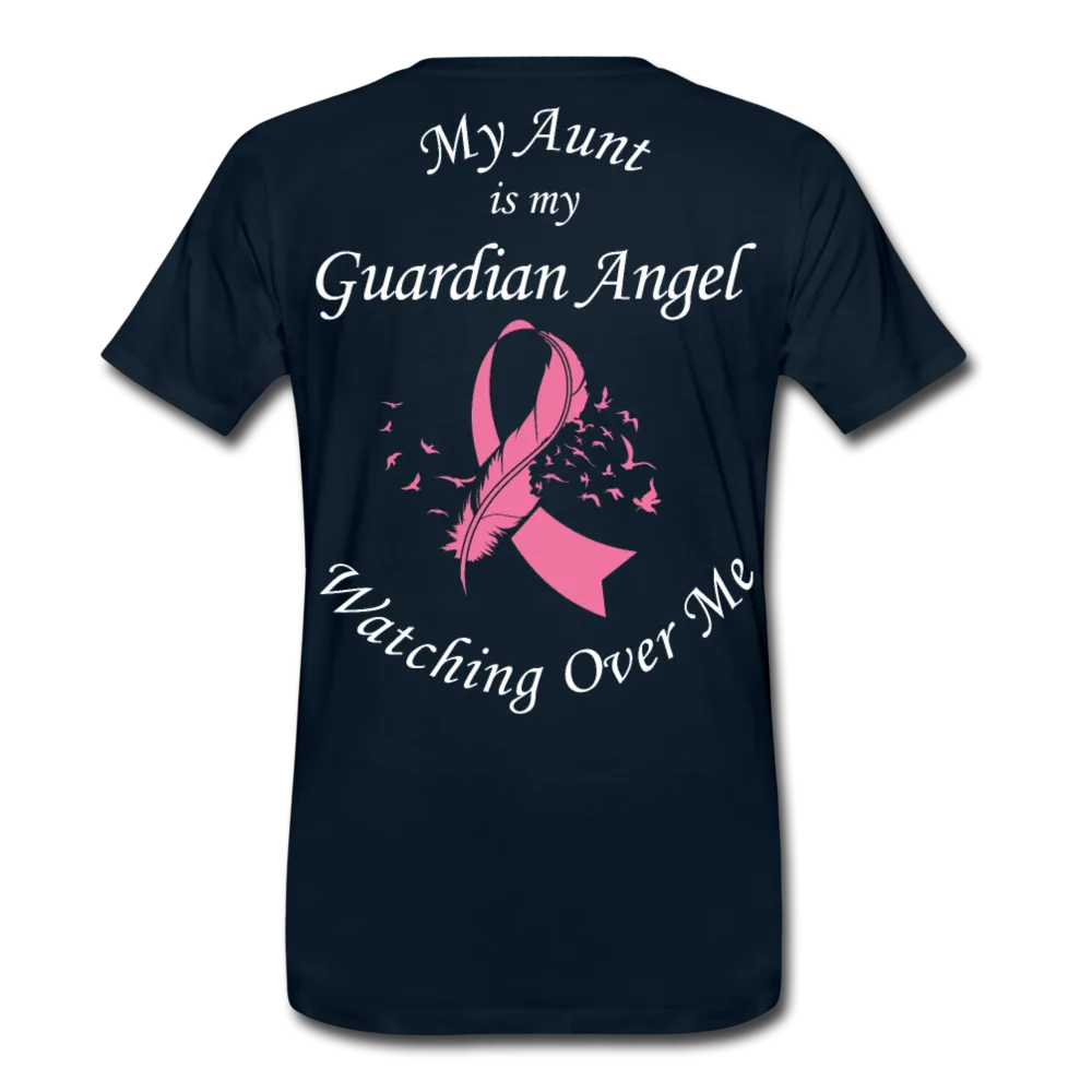 Aunt Guardian Angel Breast Cancer Men's Premium T-Shirt