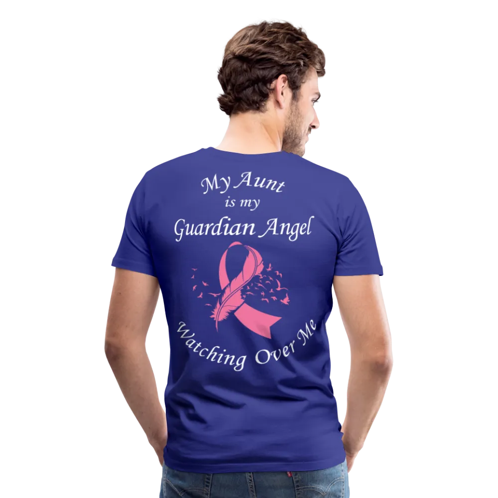 Aunt Guardian Angel Breast Cancer Men's Premium T-Shirt