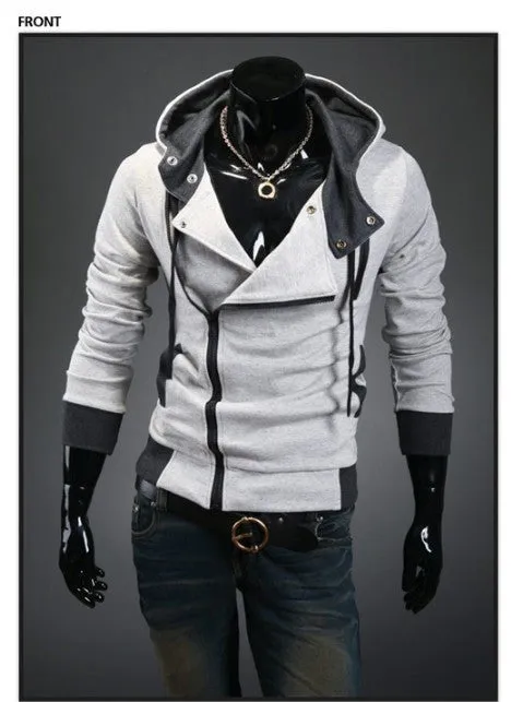 Autumn & Winter Men Fashion Casual Slim Cardigan Assassin Creed Hoodies Sweatshirt Outerwear Jackets