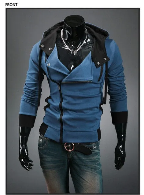 Autumn & Winter Men Fashion Casual Slim Cardigan Assassin Creed Hoodies Sweatshirt Outerwear Jackets