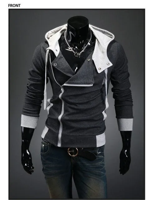 Autumn & Winter Men Fashion Casual Slim Cardigan Assassin Creed Hoodies Sweatshirt Outerwear Jackets