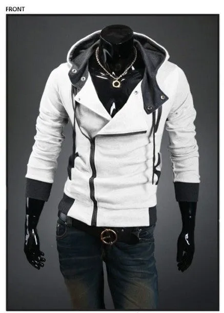 Autumn & Winter Men Fashion Casual Slim Cardigan Assassin Creed Hoodies Sweatshirt Outerwear Jackets