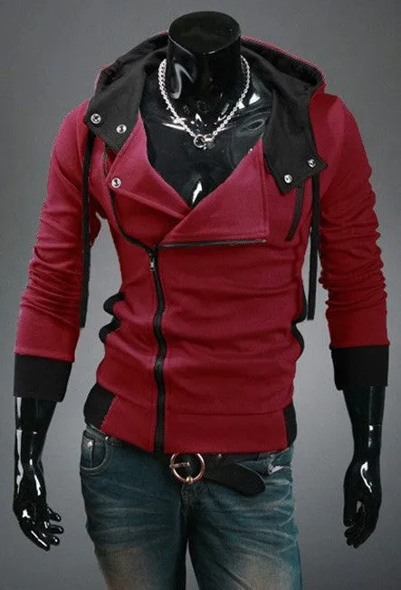 Autumn & Winter Men Fashion Casual Slim Cardigan Assassin Creed Hoodies Sweatshirt Outerwear Jackets