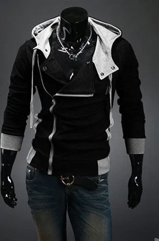 Autumn & Winter Men Fashion Casual Slim Cardigan Assassin Creed Hoodies Sweatshirt Outerwear Jackets