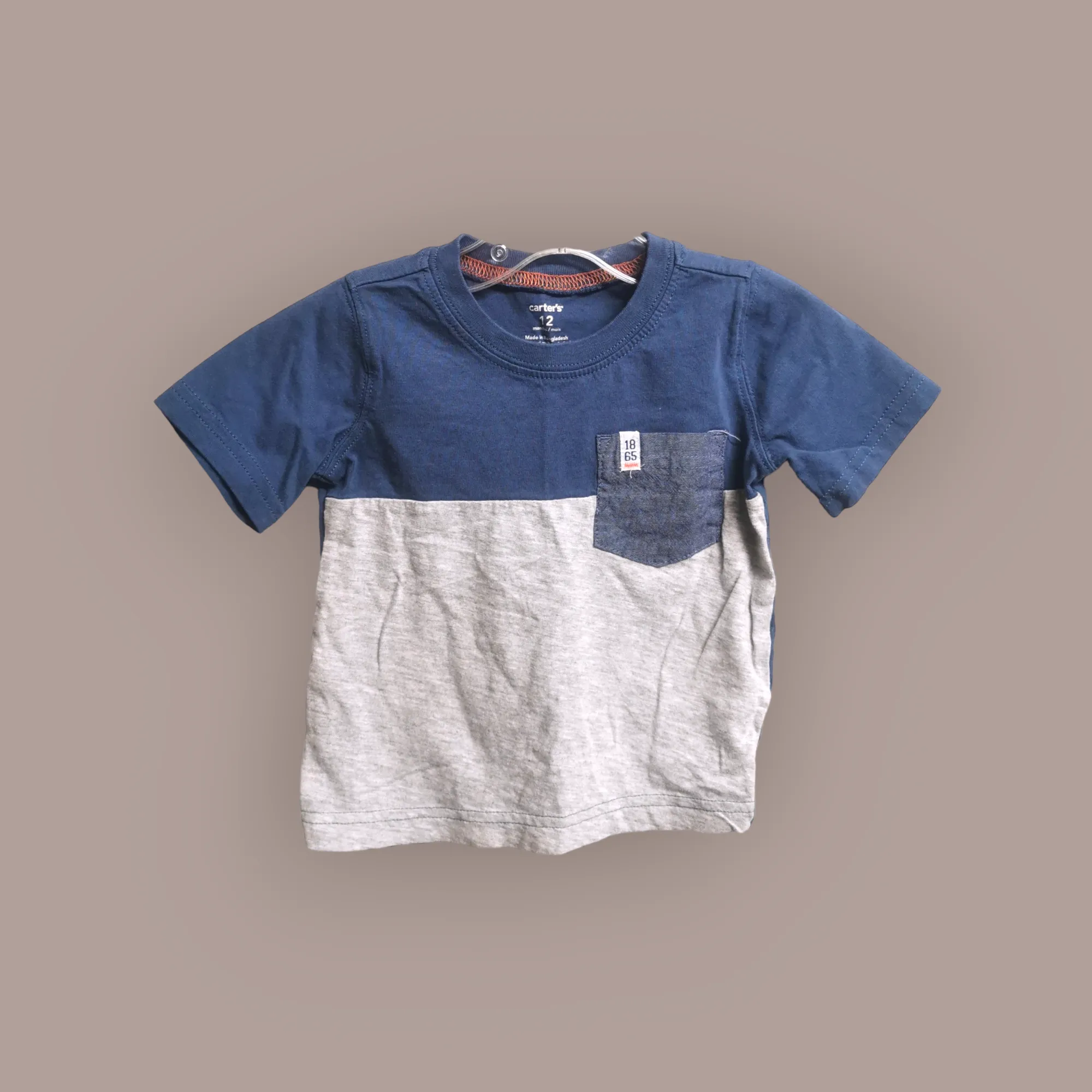 BABY BOY SIZE 12 MONTHS - CARTER'S, Soft Cotton T-shirt NWOT B49