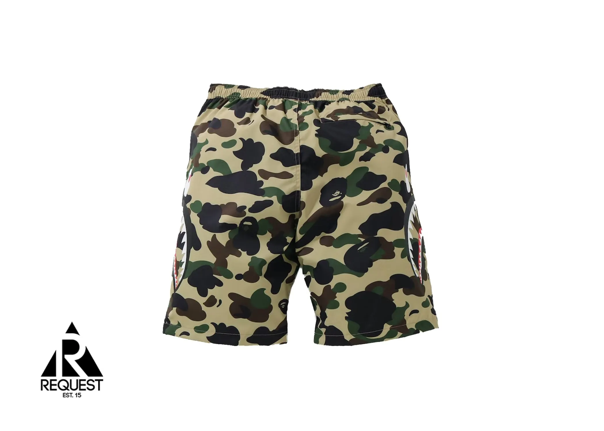 BAPE Camo Side Shark Beach Shorts "Tan"