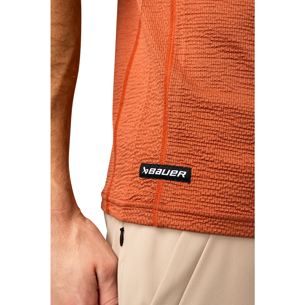 BAUER FLC TEXTURED TECH TEE SENIOR