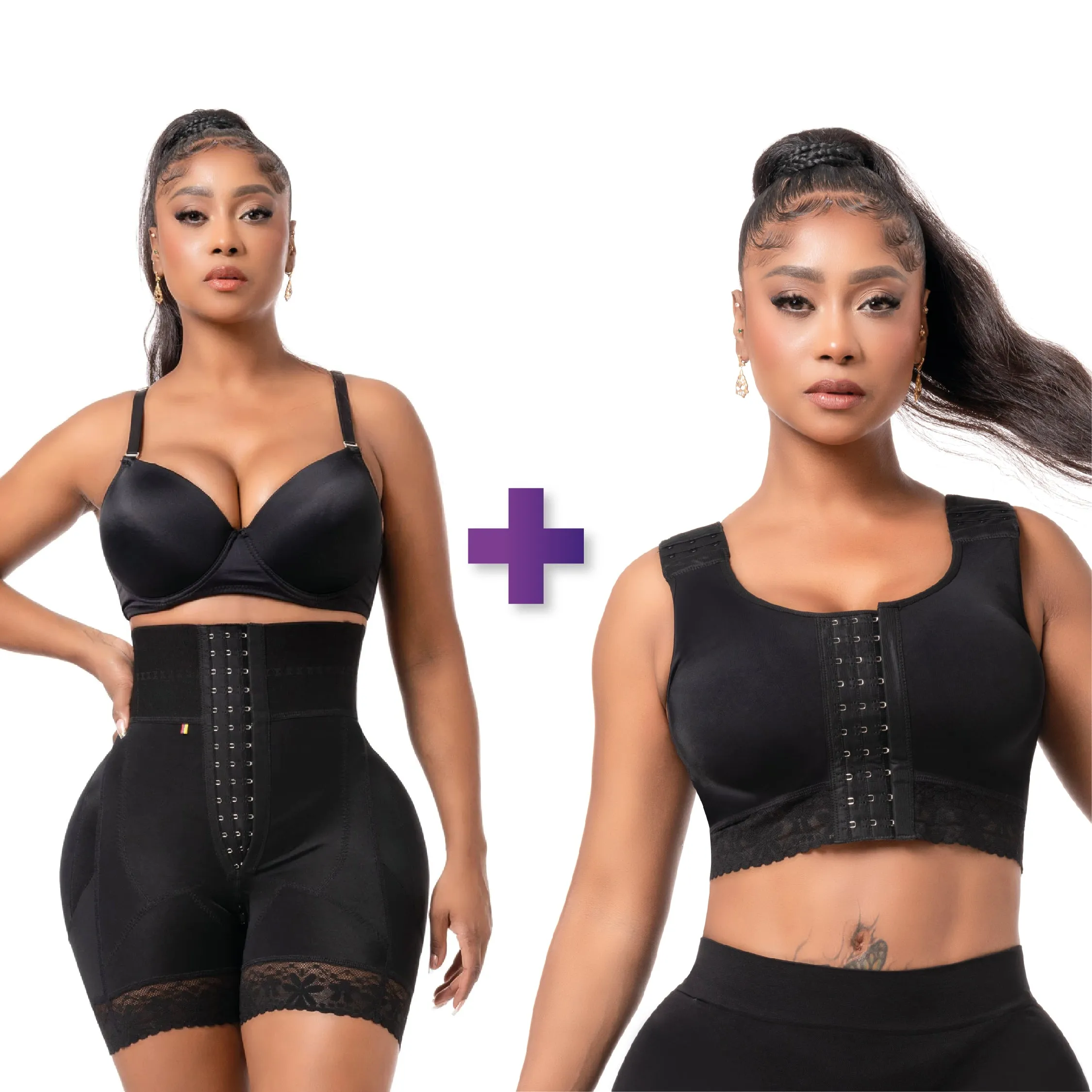 BBL Short | Stage 3 Post-Op Tummy Control High Waisted   Post-Breast Augmentation & Mastectomy | Stage 1 Compression Bra | Front Closure for Easy Wear
