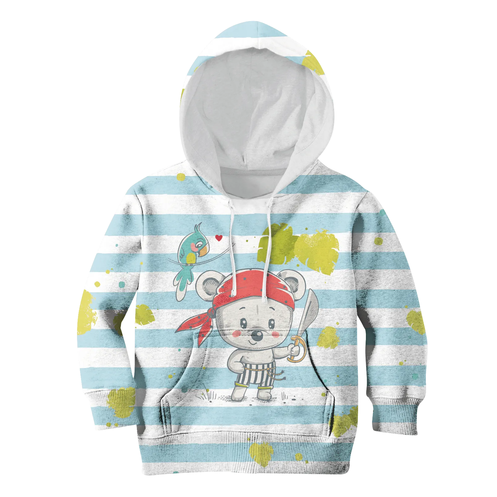 BEAR PIRATE Kid Custom Cosplay Kid Hoodies Apparel