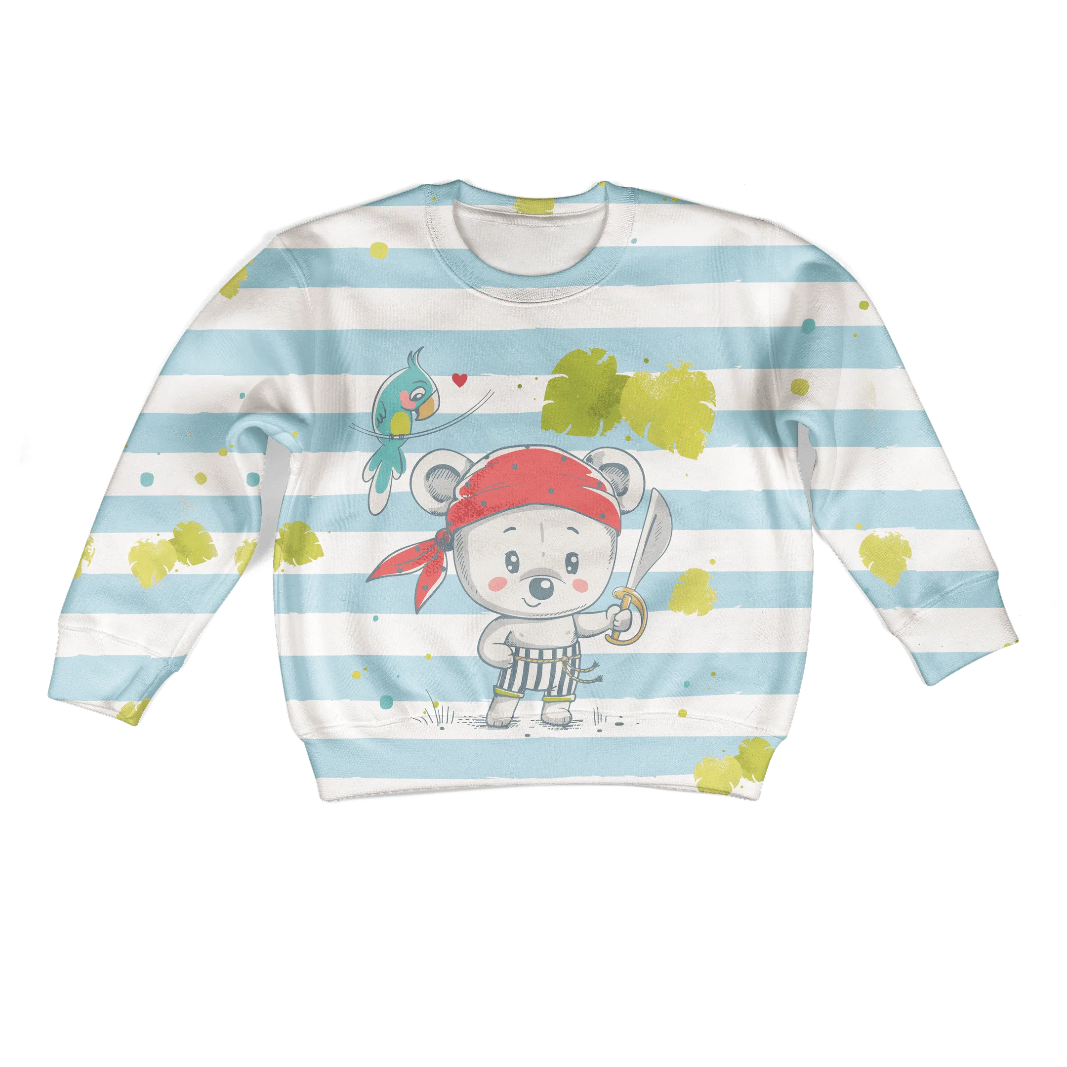 BEAR PIRATE Kid Custom Cosplay Kid Hoodies Apparel
