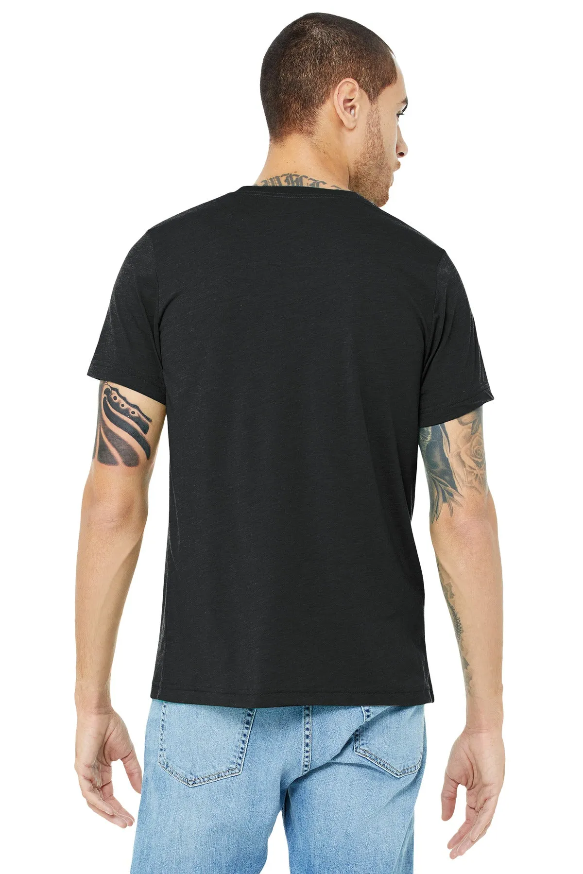 BELLA CANVAS  Unisex Triblend Short Sleeve Tee. BC3413 Solid Dark Grey Triblend