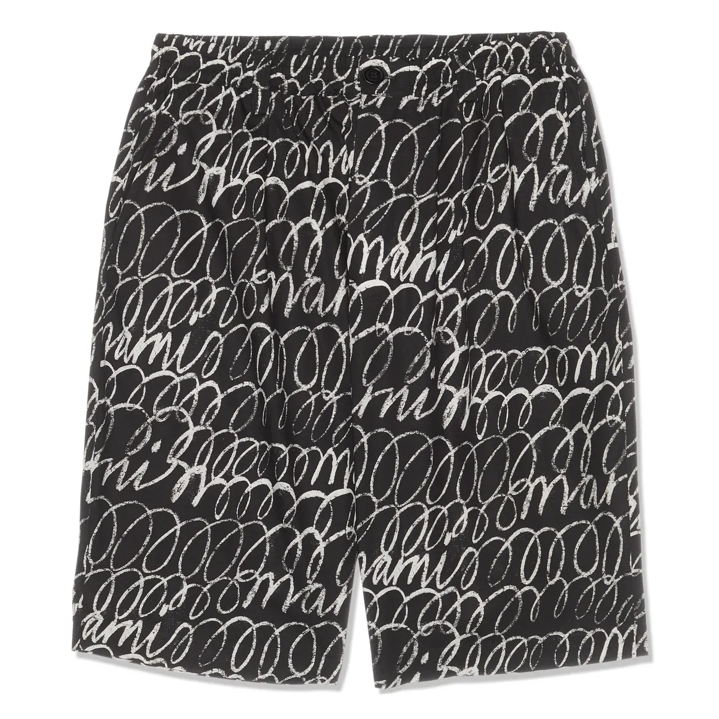 Bermuda Scribble Shorts in Black