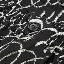 Bermuda Scribble Shorts in Black