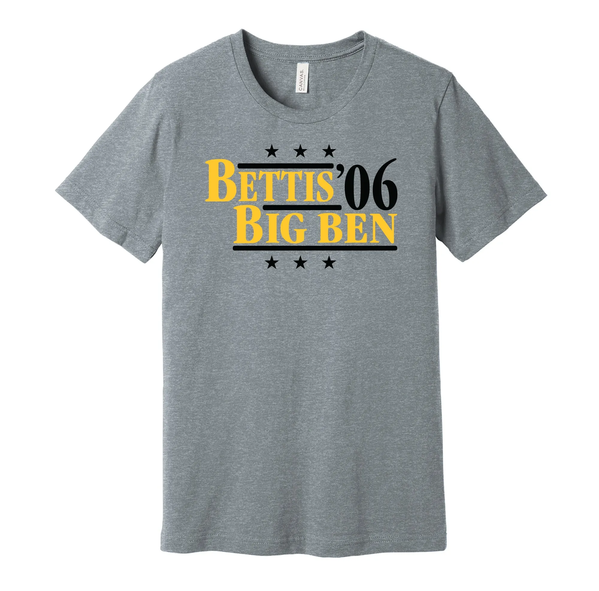Bettis & Big Ben '06 - Pittsburgh Pennsylvania Legends Political Campaign Parody T-Shirt - Hyper Than Hype Shirts