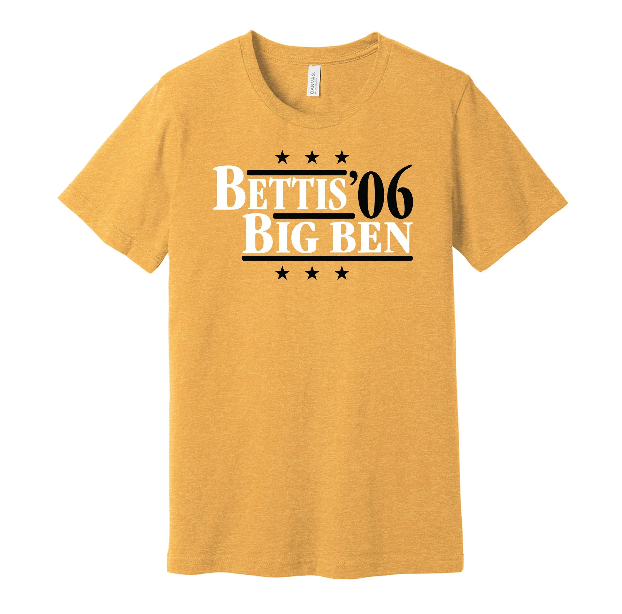 Bettis & Big Ben '06 - Pittsburgh Pennsylvania Legends Political Campaign Parody T-Shirt - Hyper Than Hype Shirts