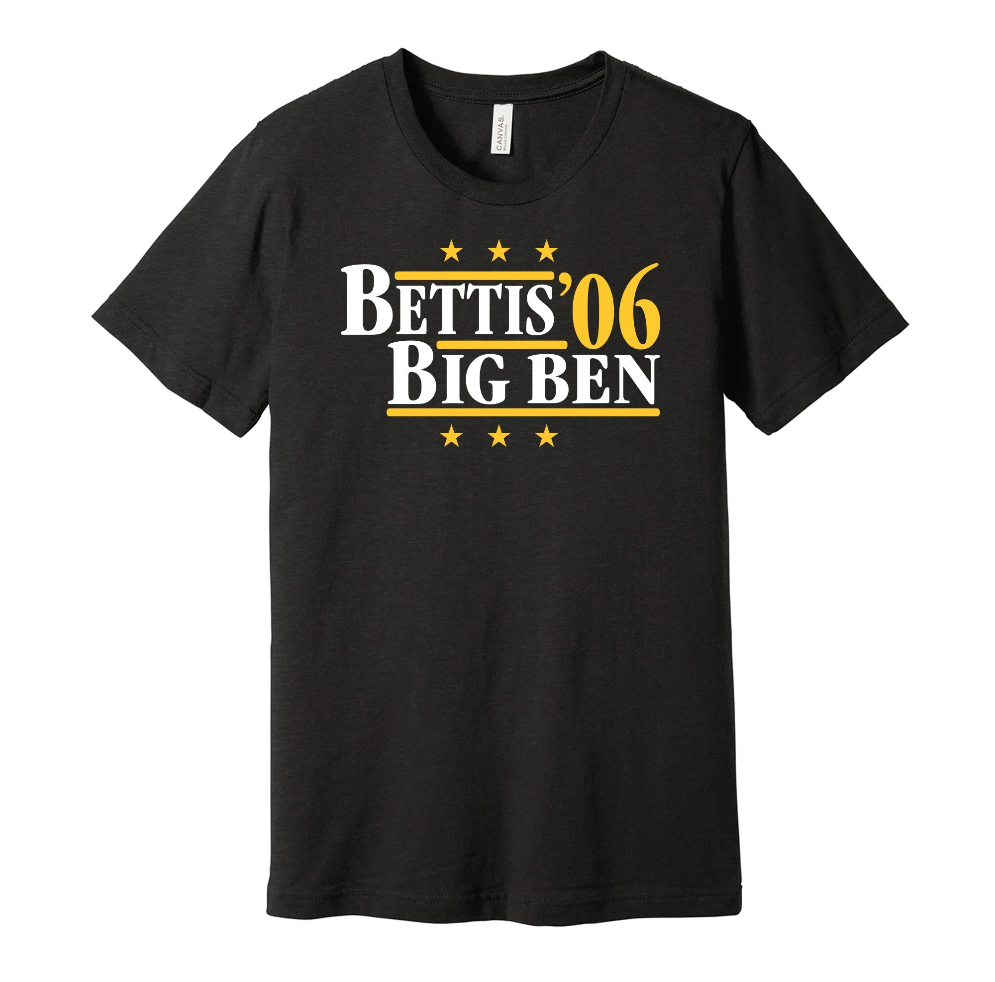 Bettis & Big Ben '06 - Pittsburgh Pennsylvania Legends Political Campaign Parody T-Shirt - Hyper Than Hype Shirts
