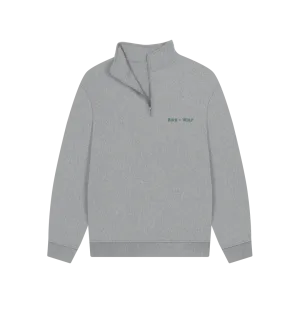 Bird   Wolf Quarter Zip Cosy Sweatshirt (Gender Neutral)