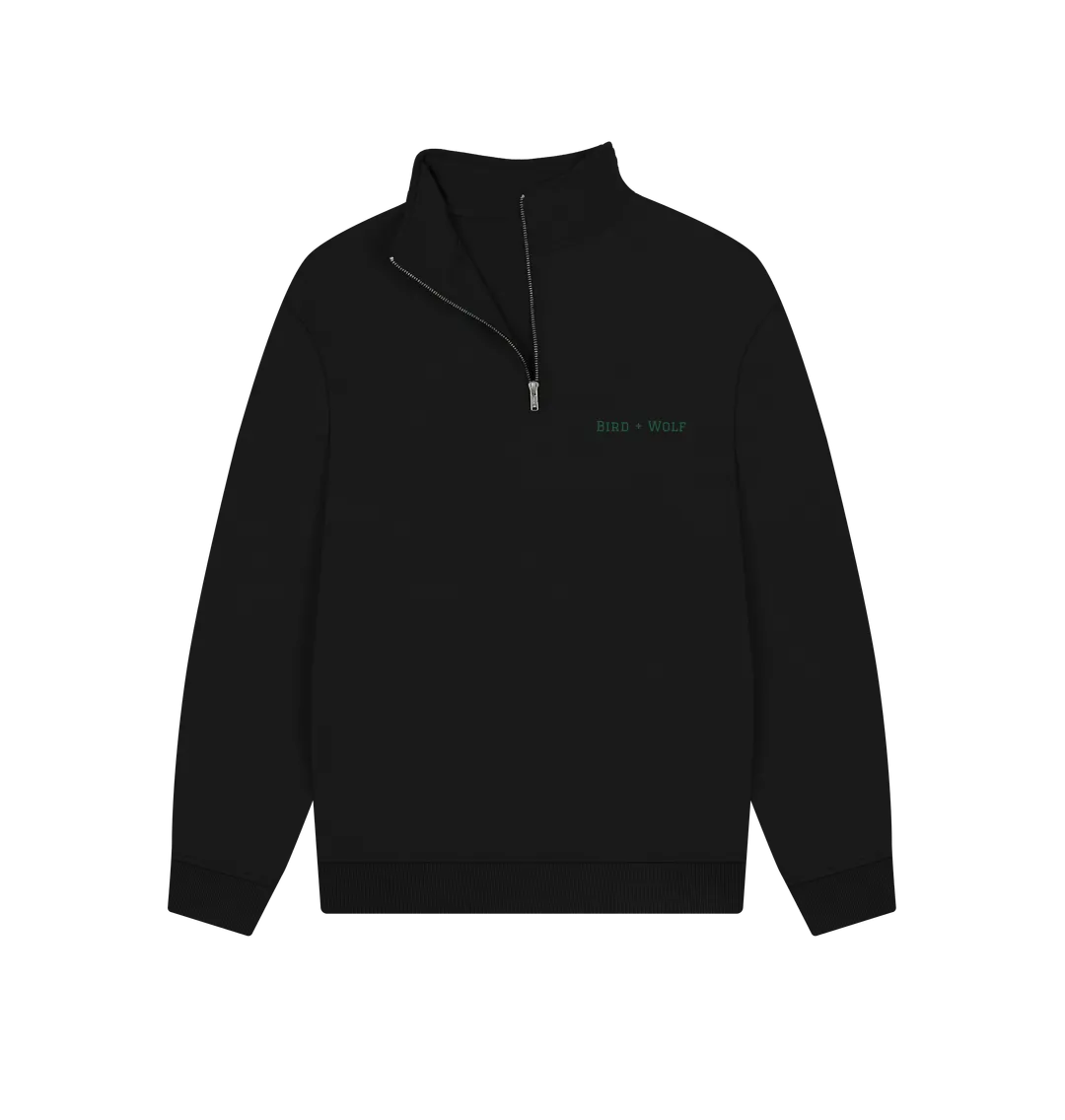 Bird   Wolf Quarter Zip Cosy Sweatshirt (Gender Neutral)