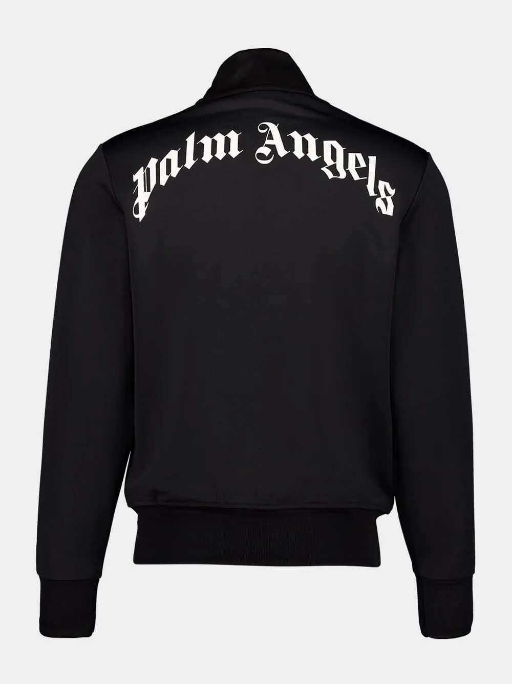 Black Curved Logo Track Jacket