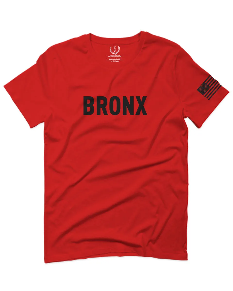 Black Fonts New York Bronx NYC Cool City Street wear For men T Shirt
