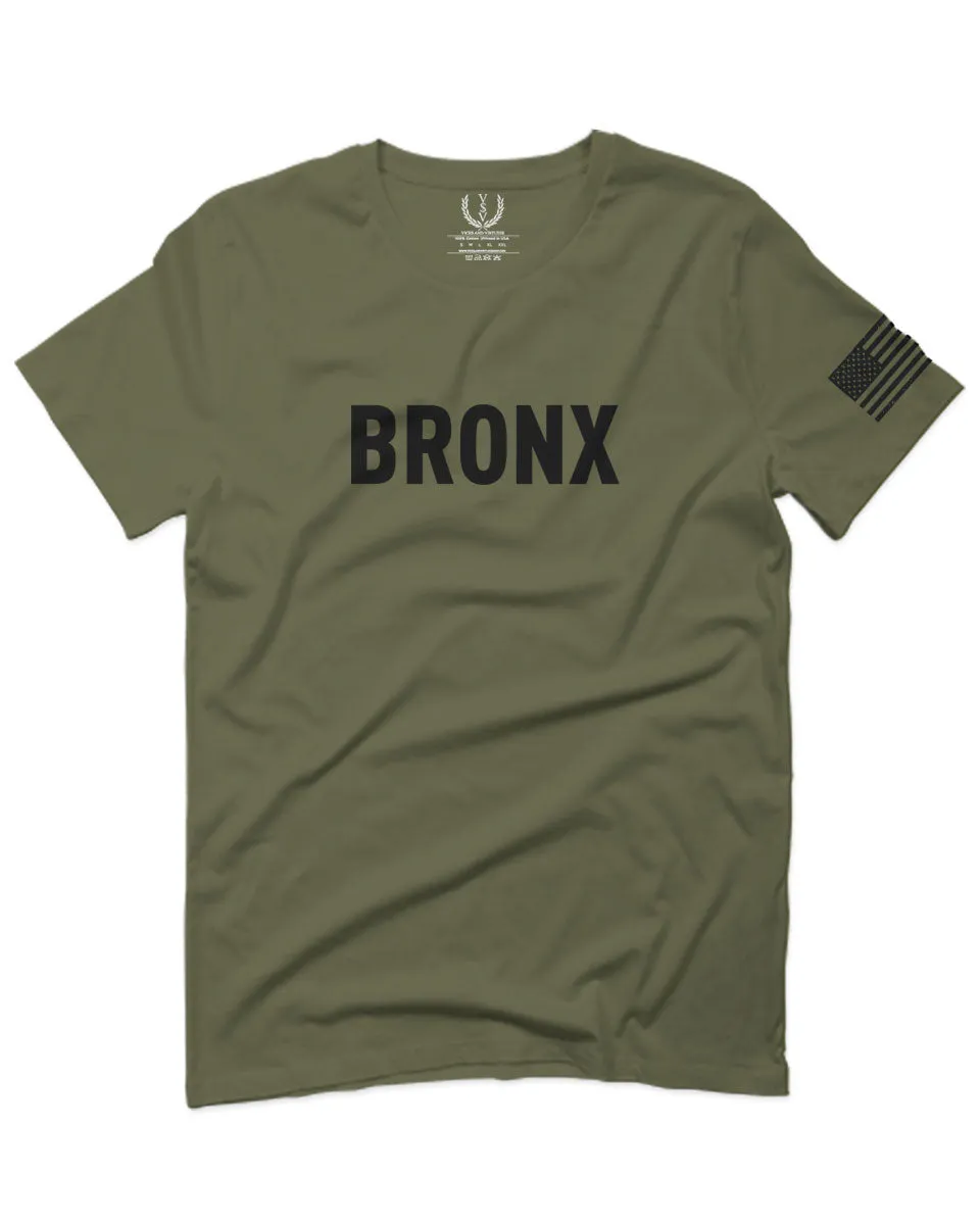 Black Fonts New York Bronx NYC Cool City Street wear For men T Shirt