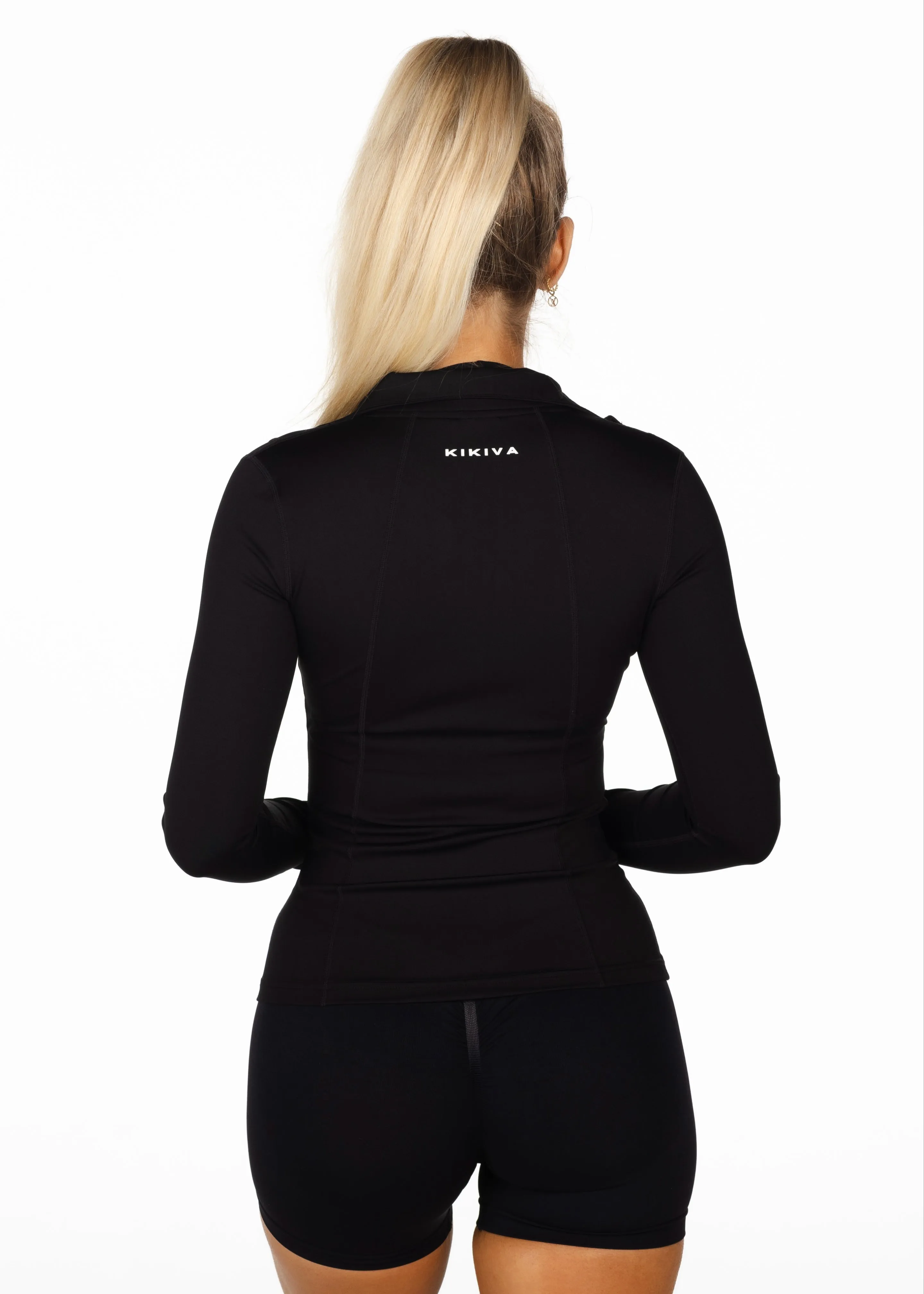 Black Structured 'Mom' Jacket