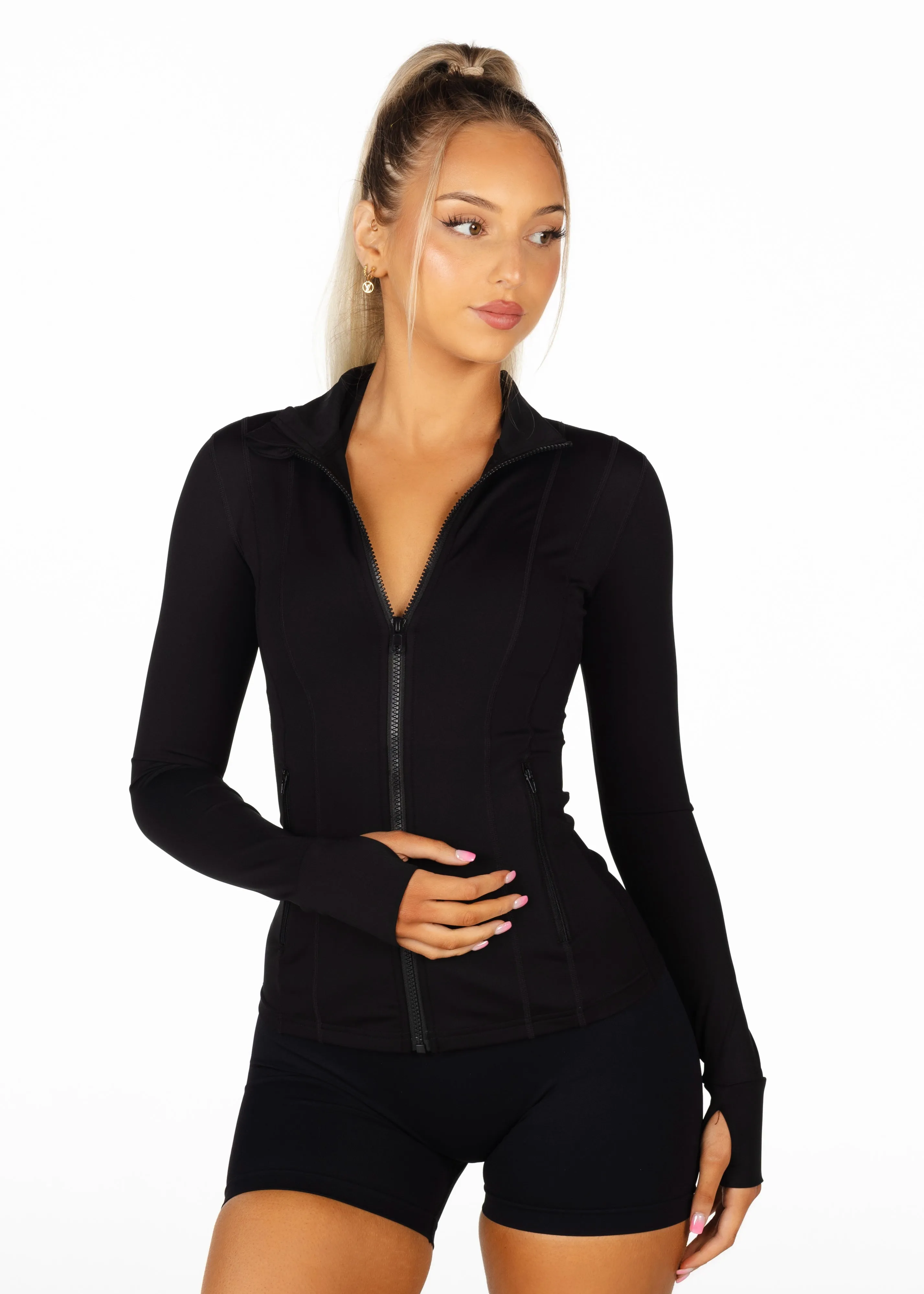 Black Structured 'Mom' Jacket