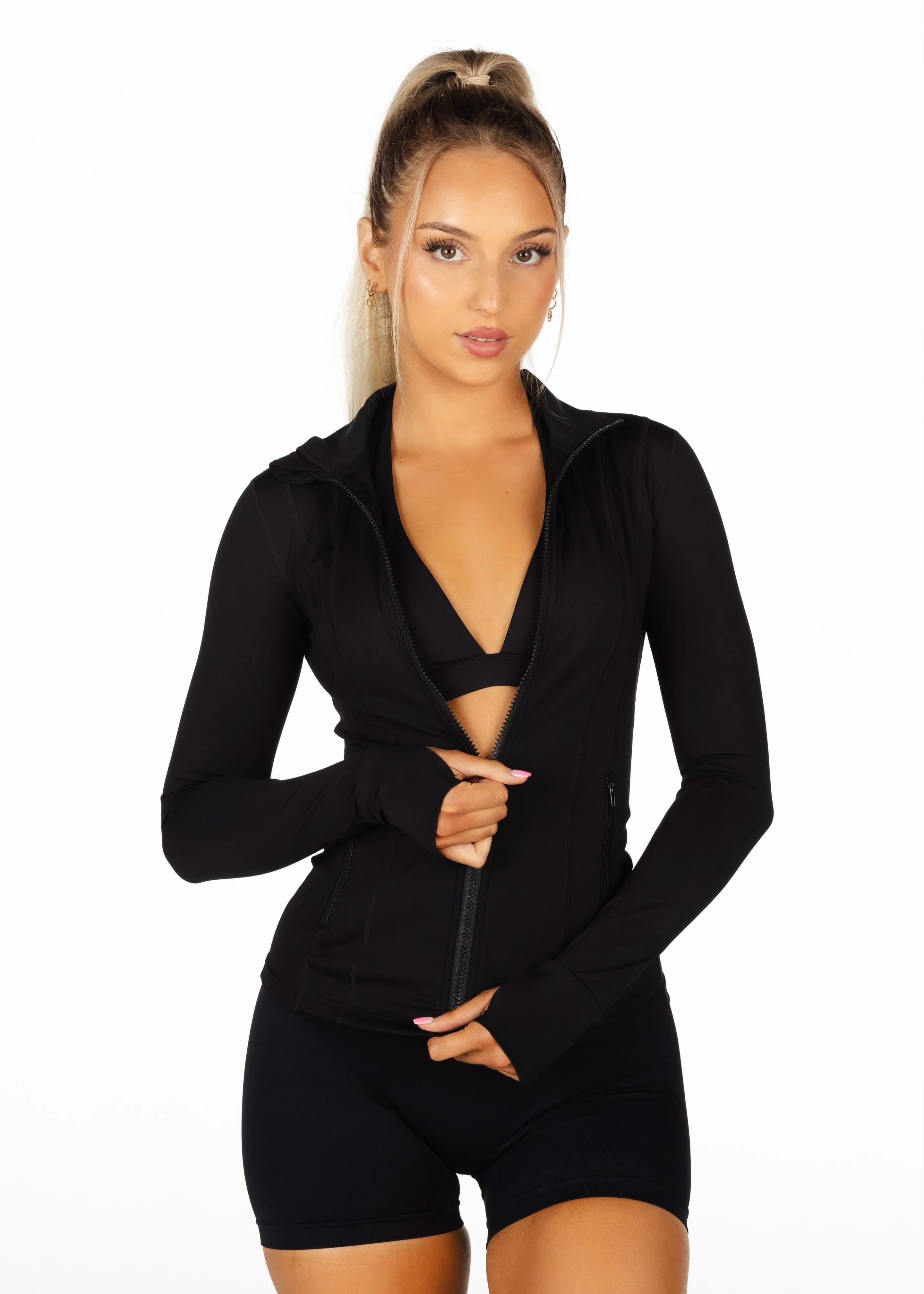 Black Structured 'Mom' Jacket