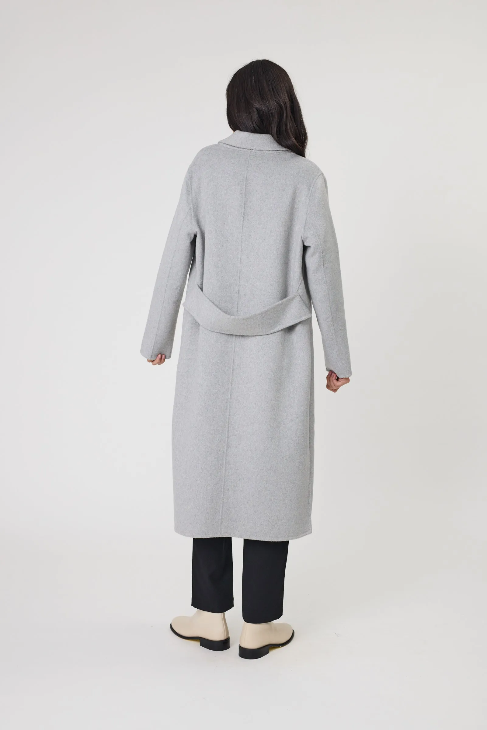 Blaze Wool Coat - Grey Marle
