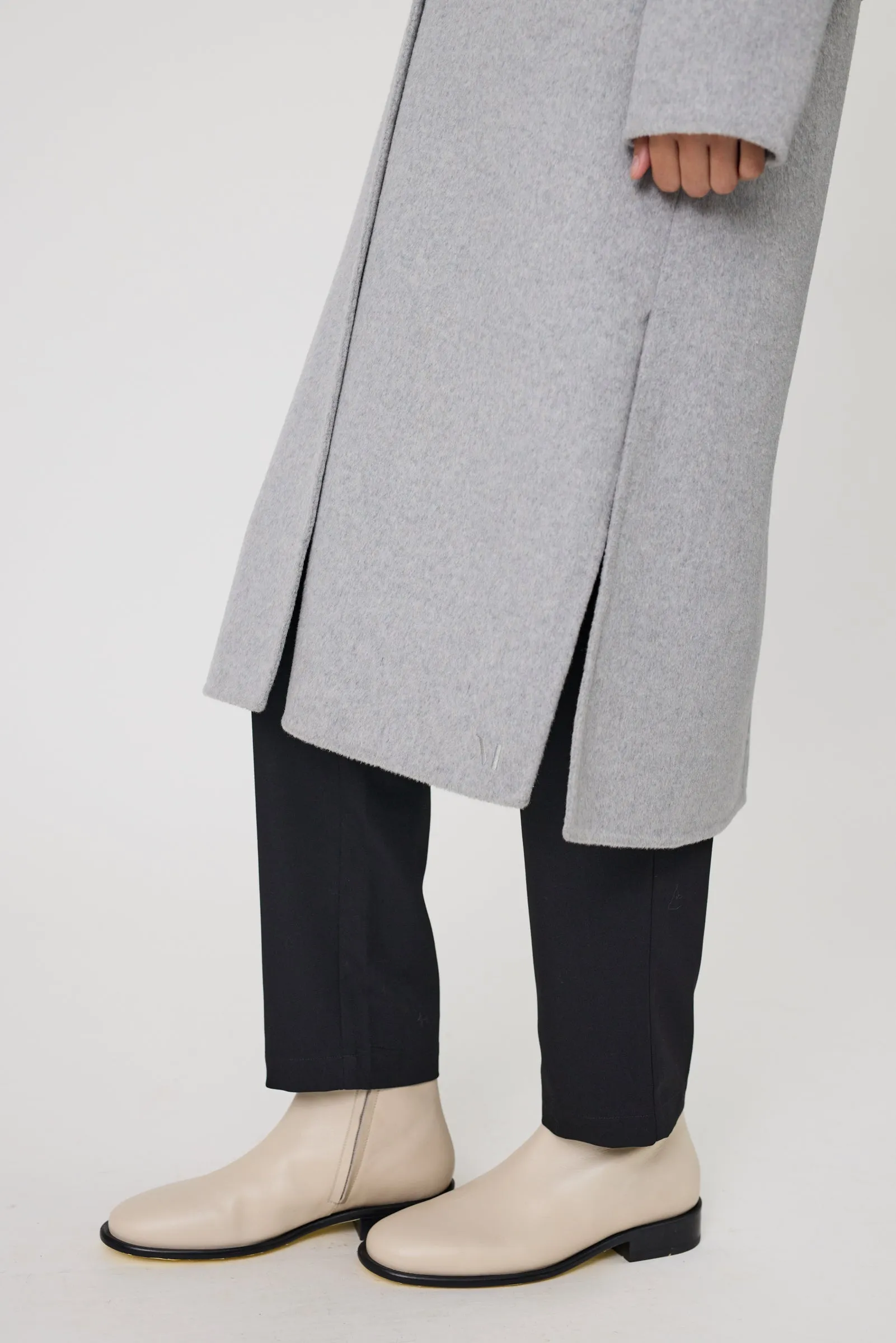 Blaze Wool Coat - Grey Marle