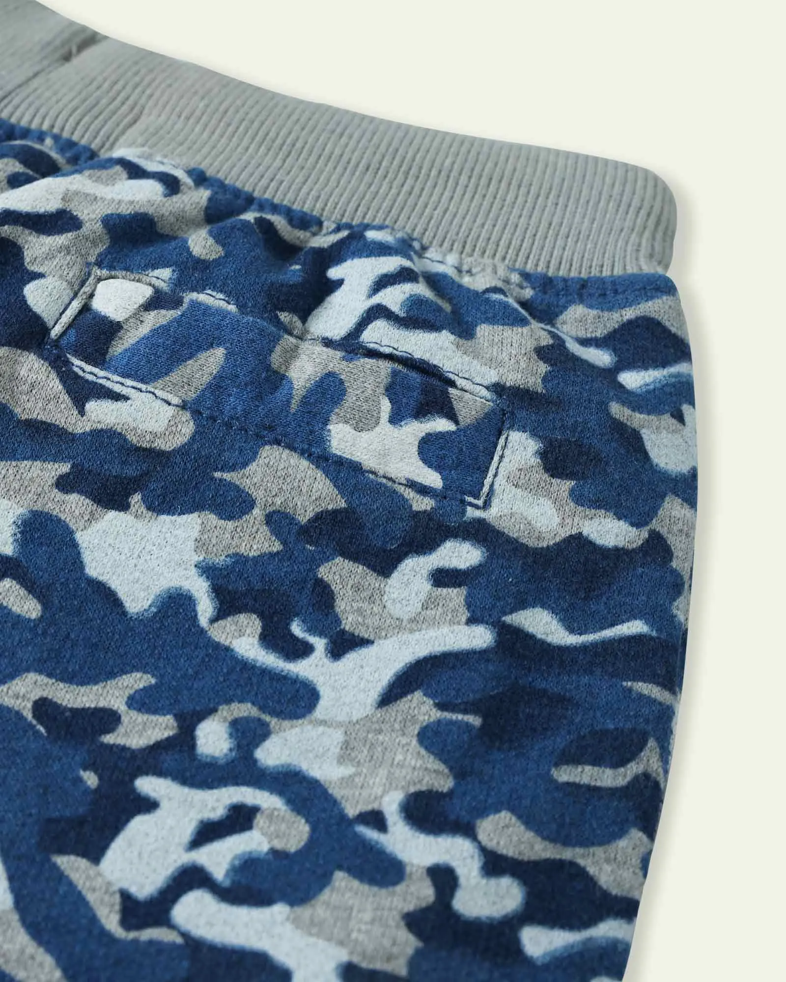 Blue Camouflage Shorts