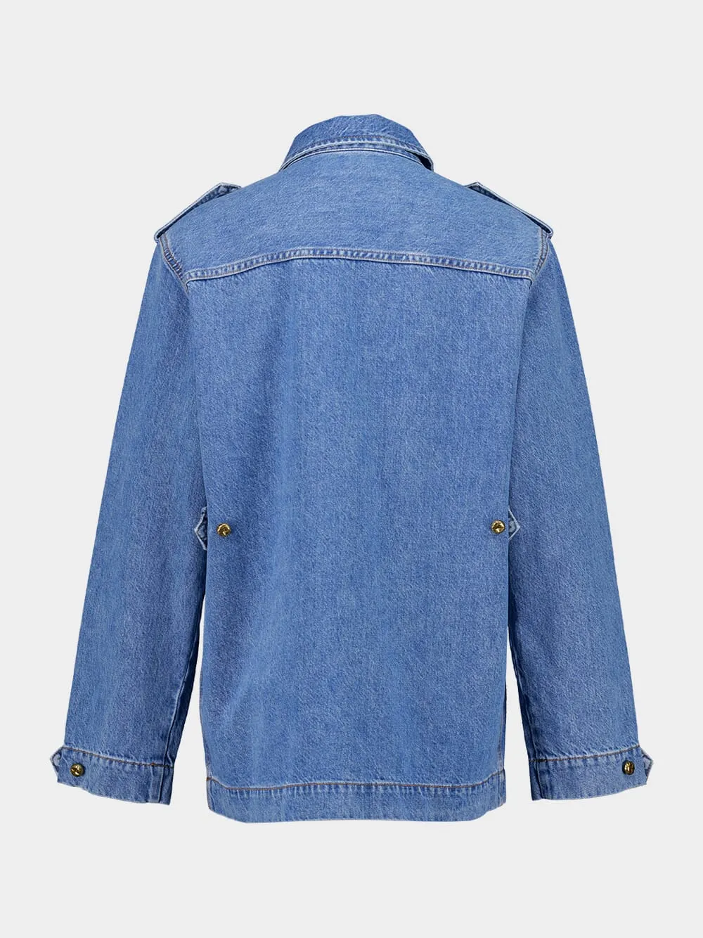 Blue Denim Sahariana Jacket